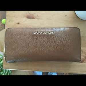 Brown leather wallet